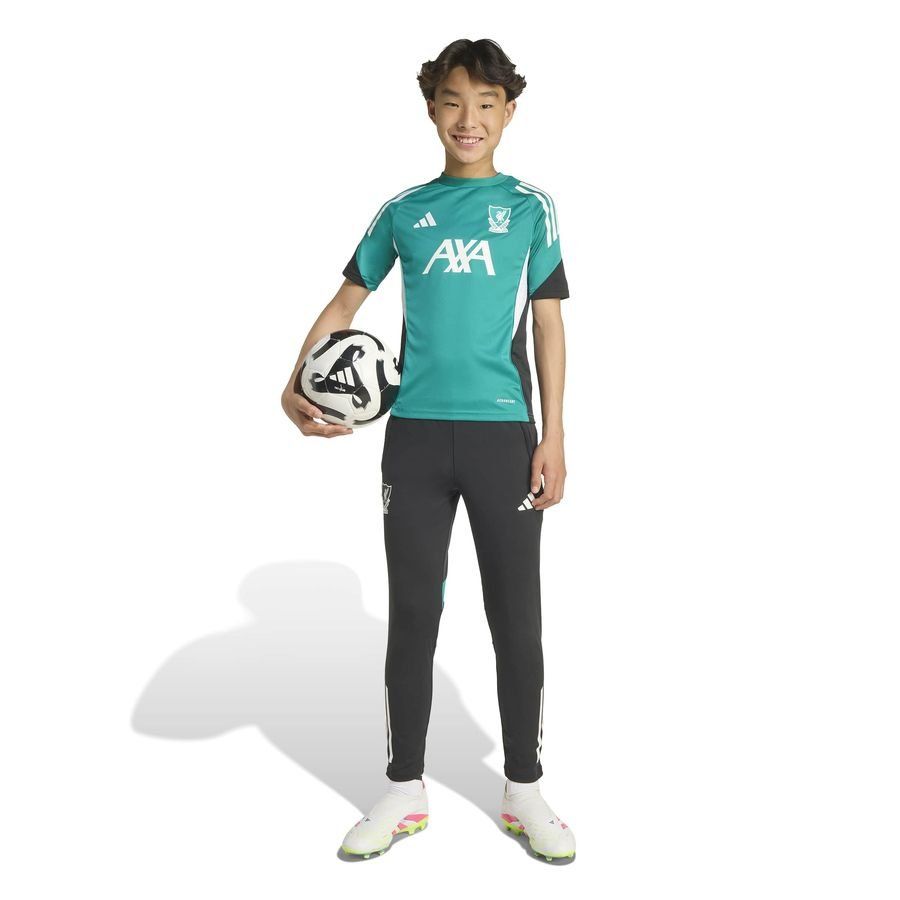 Liverpool Training Trousers Tiro 25 EU - Black/White/Sea Green Kids-SoccerKits Hub | Buy Soccer Jerseys Online